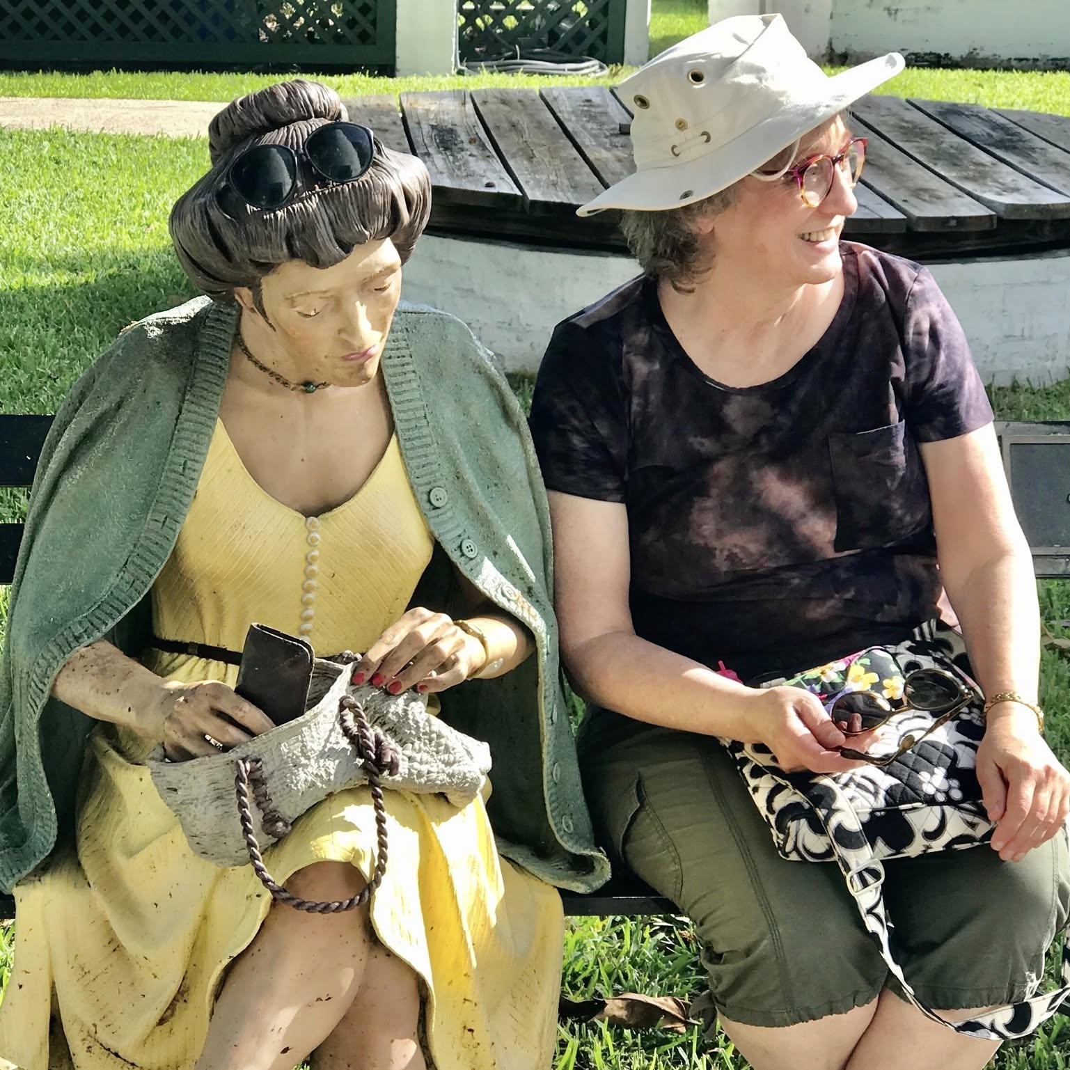 Joann and friend at Key West Light House, 2020